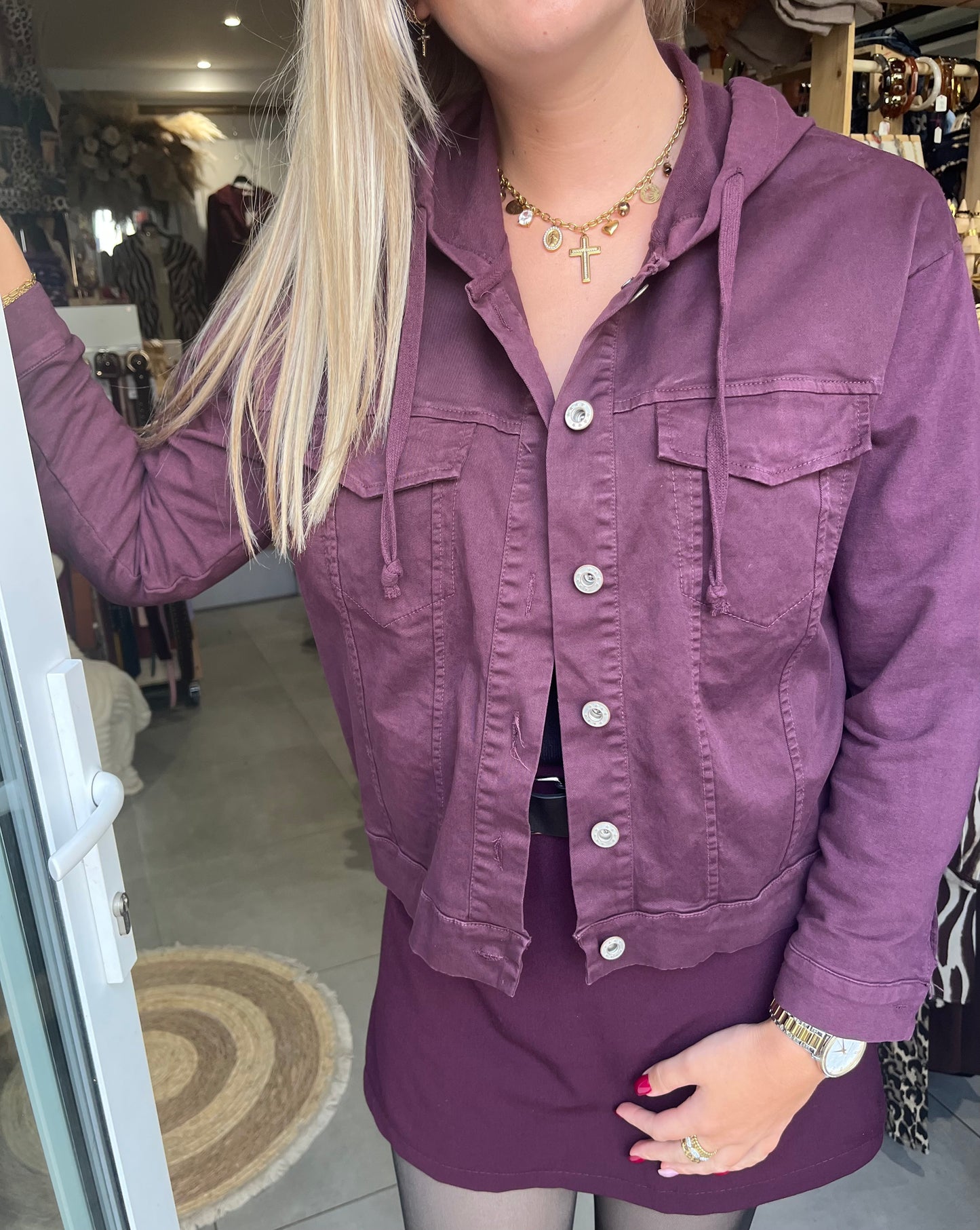 Veste Zélya prune