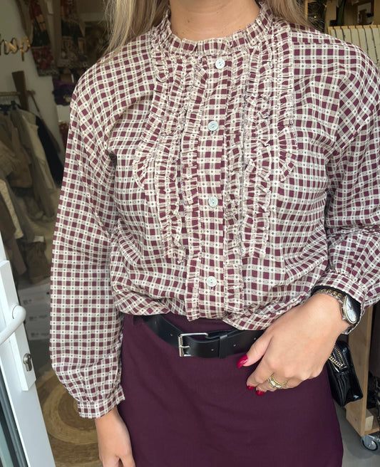 Chemise Léo prune