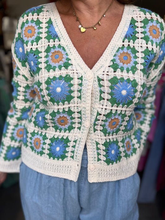 Gilet en crochet 🩵